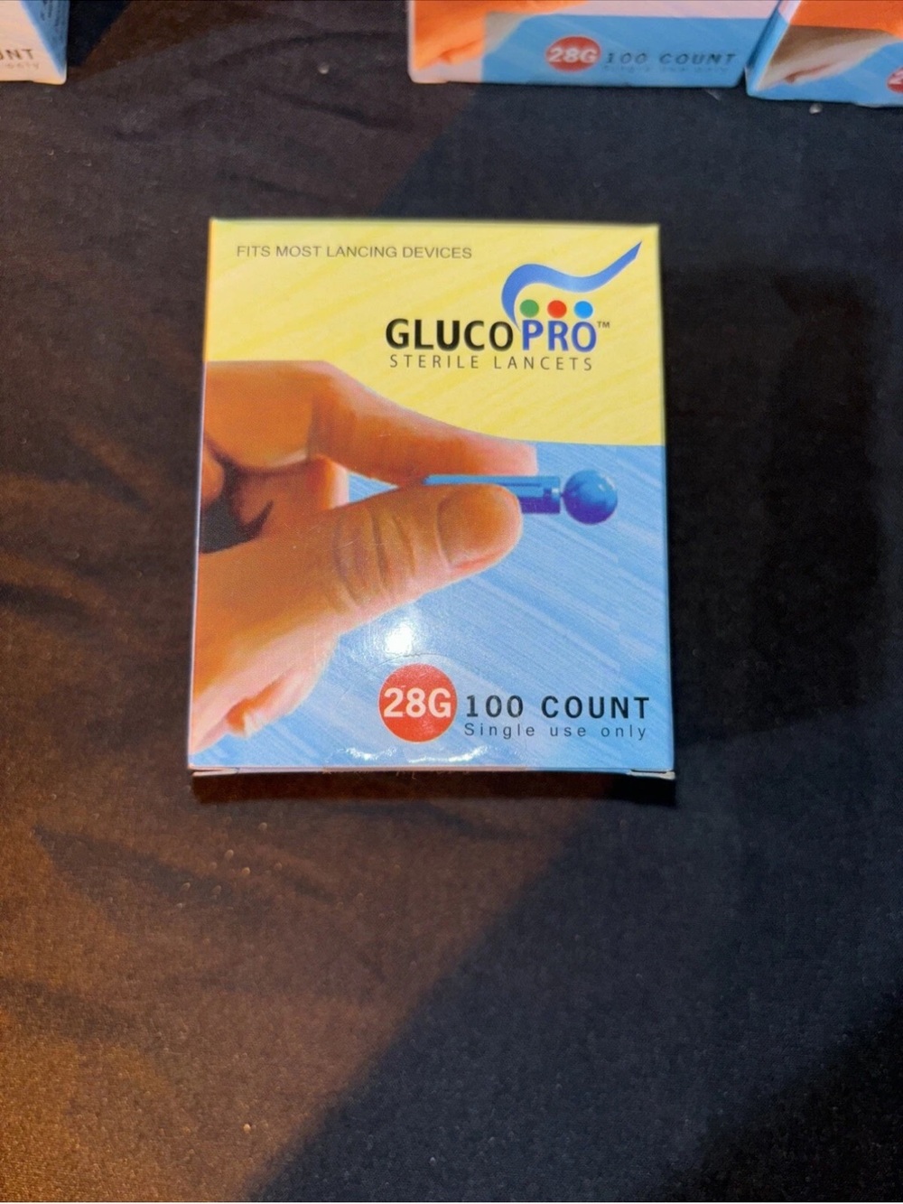 600 Gluco Pro Lancets 28 gauge 6 Box's of 100 Exp 3-16